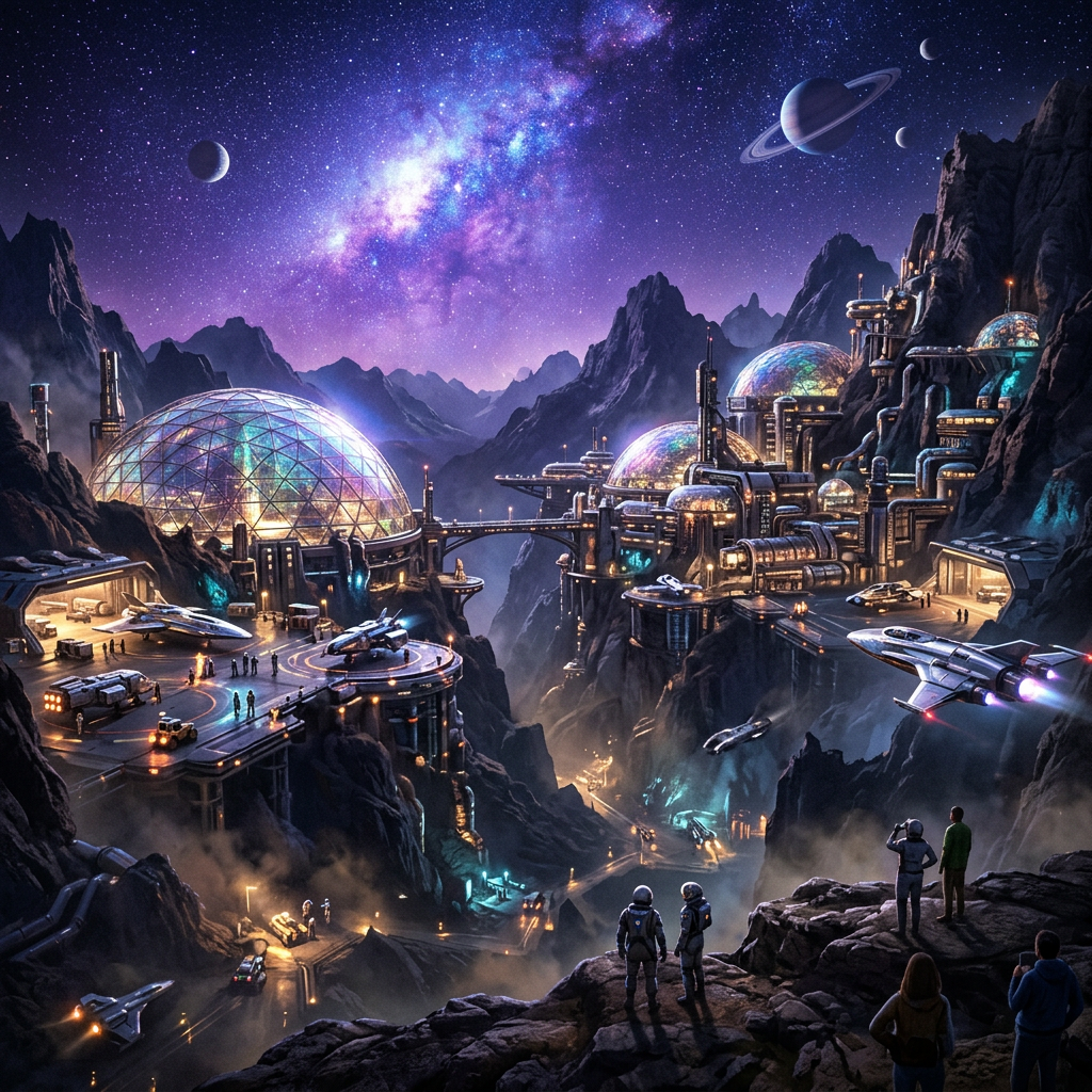 Ultimate Cyberpunk & Sci-Fi 4K Wallpaper Pack – Neon City & Space Colony Bundle (Instant Download) ( 100 gbp) - Image 2
