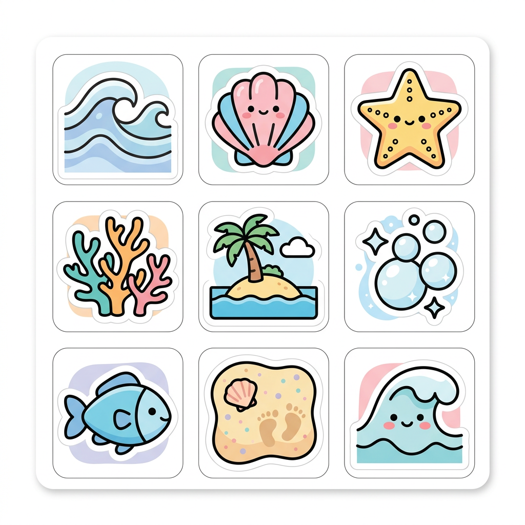 Sticker Fantasy Dreamscape Set 21-25 4K Wallpaper Pack preview artwork artwork 4