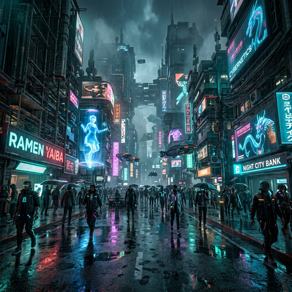 Ultimate Cyberpunk & Sci-Fi 4K Wallpaper Pack – Neon City & Space Colony Bundle (Instant Download) ( 100 gbp) - Image 3